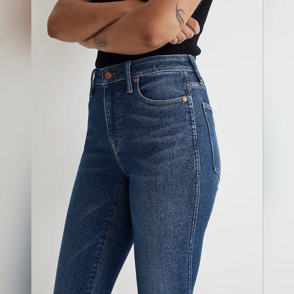 NWT Size 25 Tall Madewell Curvy High-Rise Skinny Jeans - Picture 3 of 12